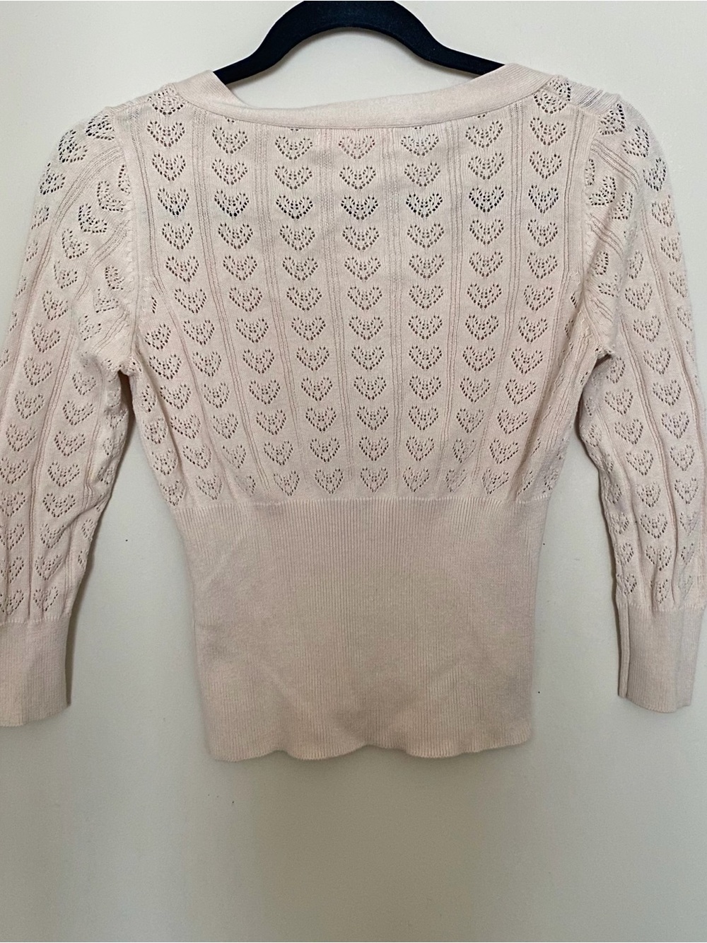 betsey johnson pointelle cardigan - Picture 6 of 7